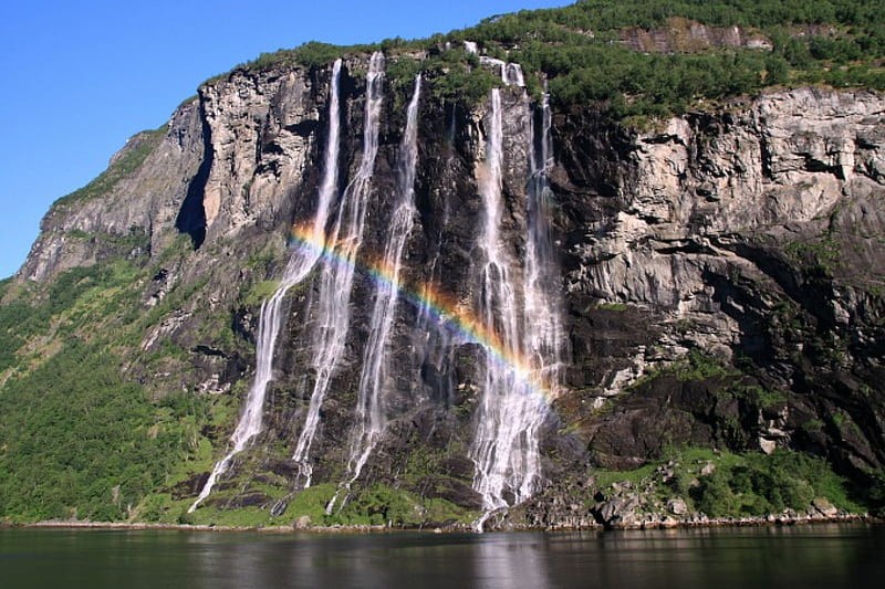 seven sisters waterfall, norway